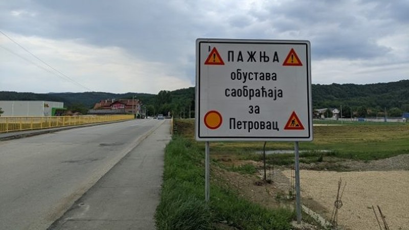 Obustava saobraćaja na putu Kučajna - Petrovac